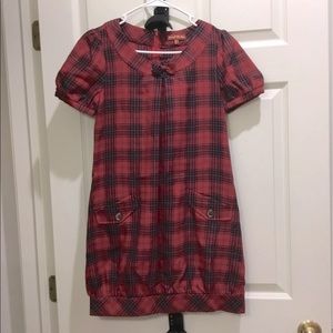 Tartan babydoll dress